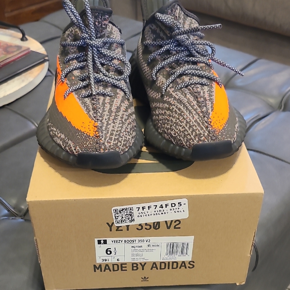 Yeezy Sneakers - Black and Orange